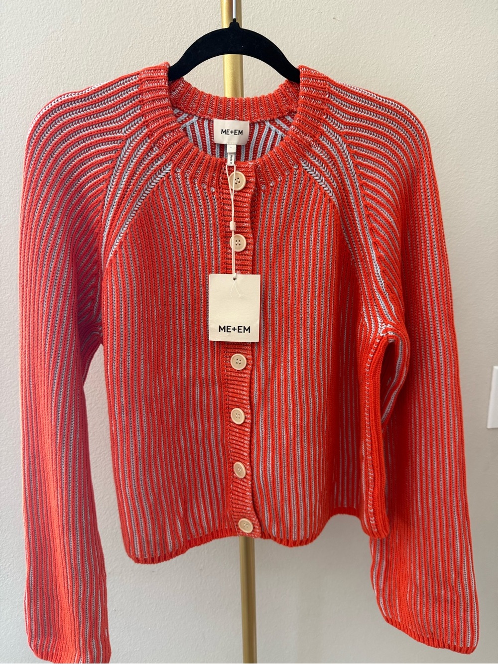 ME+EM Contrast Rib Cardigan - Picture 7 of 13
